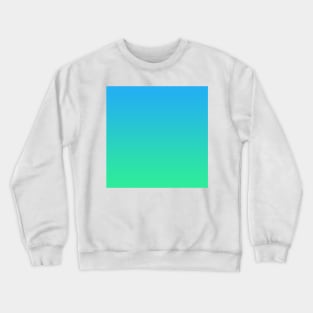 Blue to Green Gradient Crewneck Sweatshirt